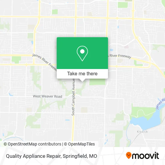 Quality Appliance Repair map