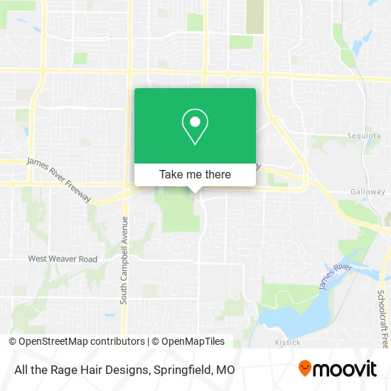 Mapa de All the Rage Hair Designs