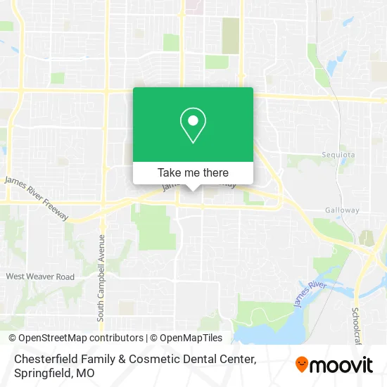 Mapa de Chesterfield Family & Cosmetic Dental Center