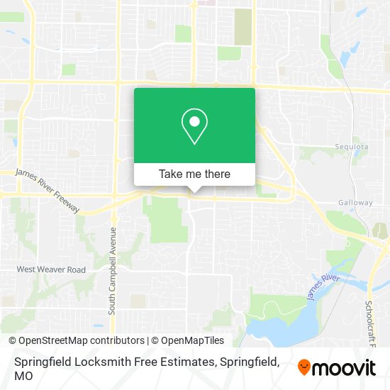 Springfield Locksmith Free Estimates map