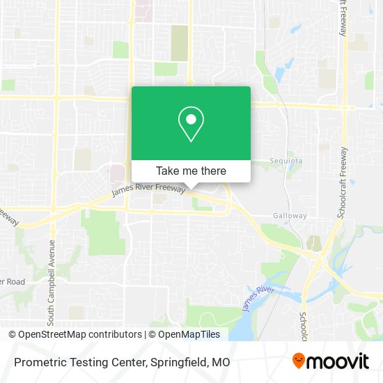 Prometric Testing Center map