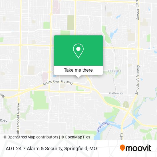 ADT 24 7 Alarm & Security map