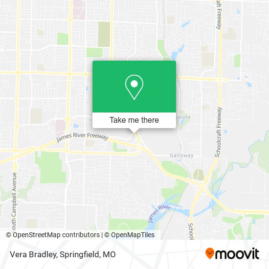 Vera Bradley map