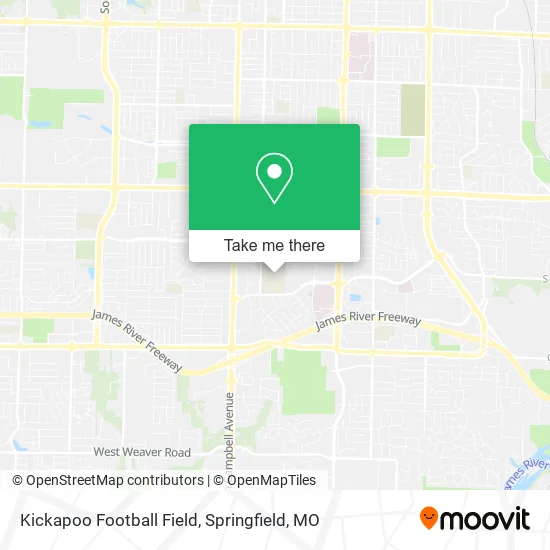 Mapa de Kickapoo Football Field
