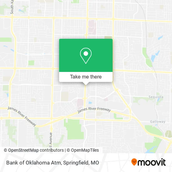 Mapa de Bank of Oklahoma Atm