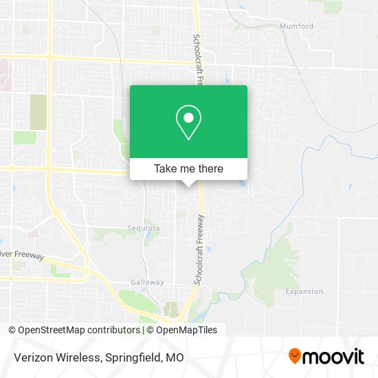 Mapa de Verizon Wireless