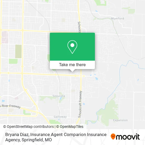 Bryana Diaz, Insurance Agent Comparion Insurance Agency map