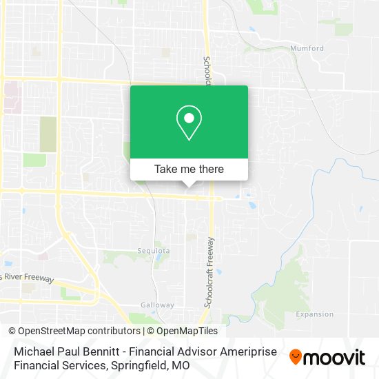 Michael Paul Bennitt - Financial Advisor Ameriprise Financial Services map
