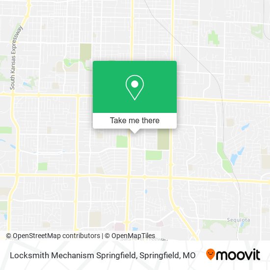 Locksmith Mechanism Springfield map
