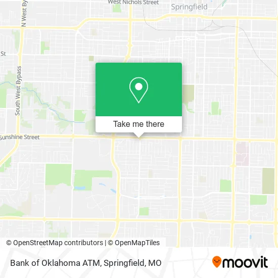 Mapa de Bank of Oklahoma ATM