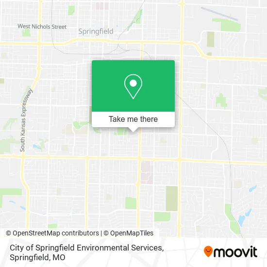 City of Springfield Environmental Services map