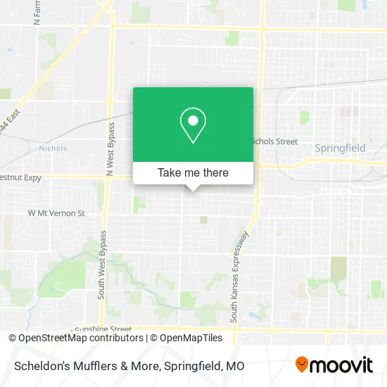 Mapa de Scheldon's Mufflers & More