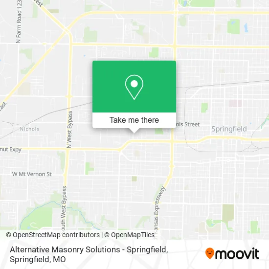Mapa de Alternative Masonry Solutions - Springfield