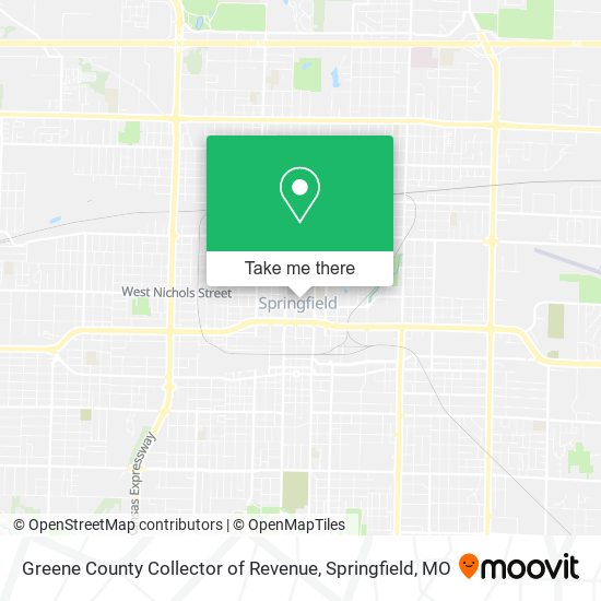 Greene County Collector of Revenue map