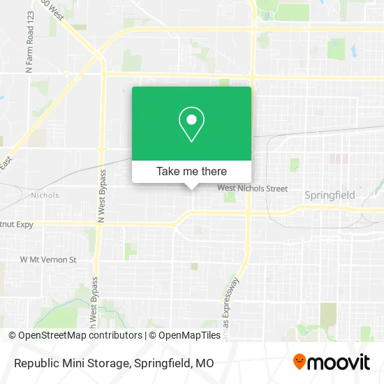 Mapa de Republic Mini Storage