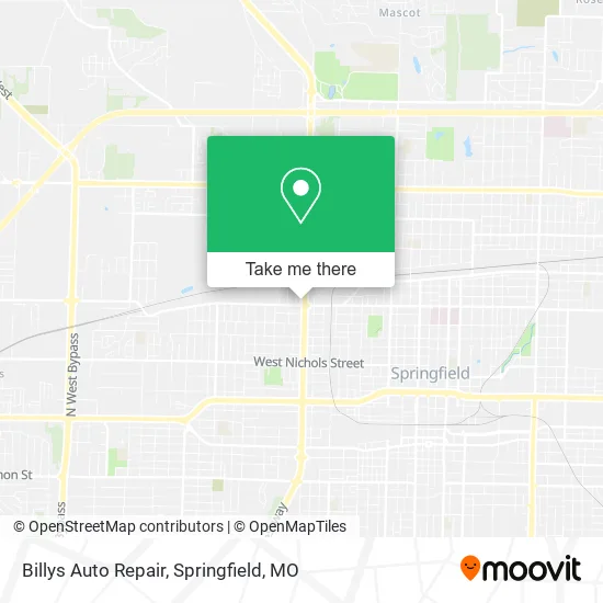 Billys Auto Repair map