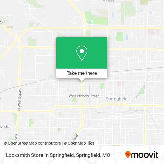 Locksmith Store In Springfield map