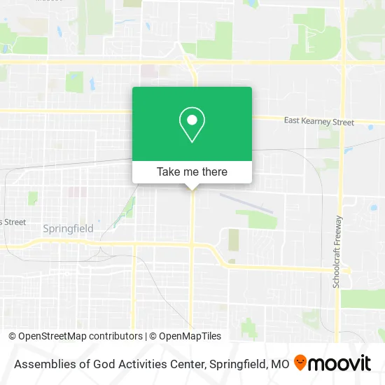 Mapa de Assemblies of God Activities Center
