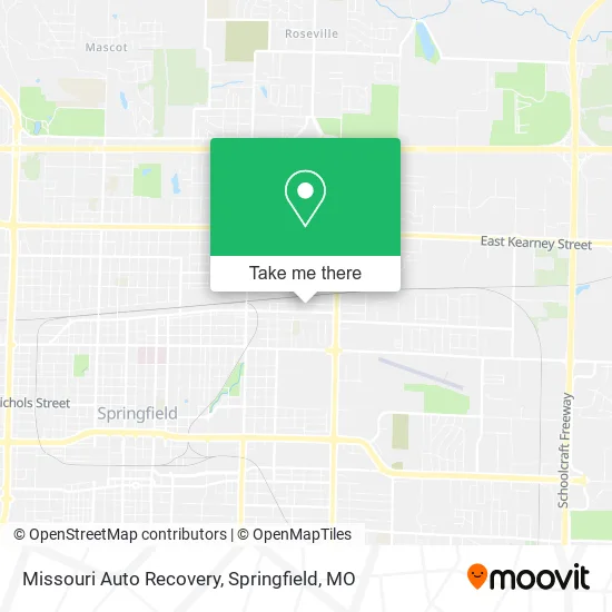 Missouri Auto Recovery map
