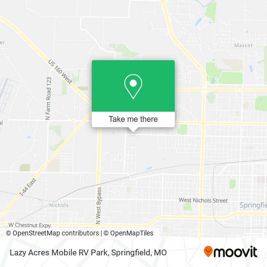 Lazy Acres Mobile RV Park map