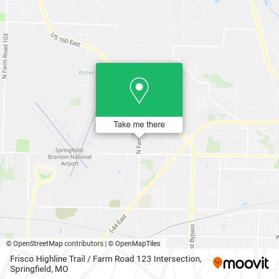 Mapa de Frisco Highline Trail / Farm Road 123 Intersection