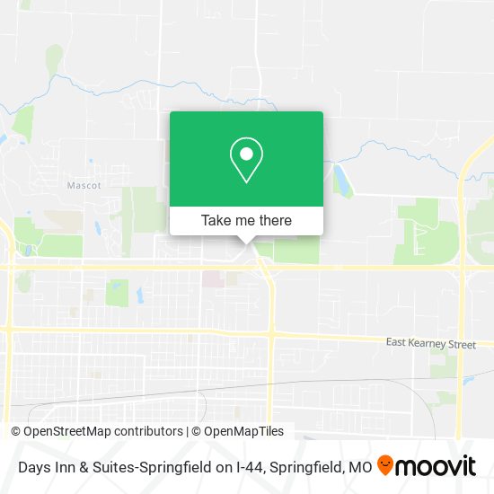 Mapa de Days Inn & Suites-Springfield on I-44