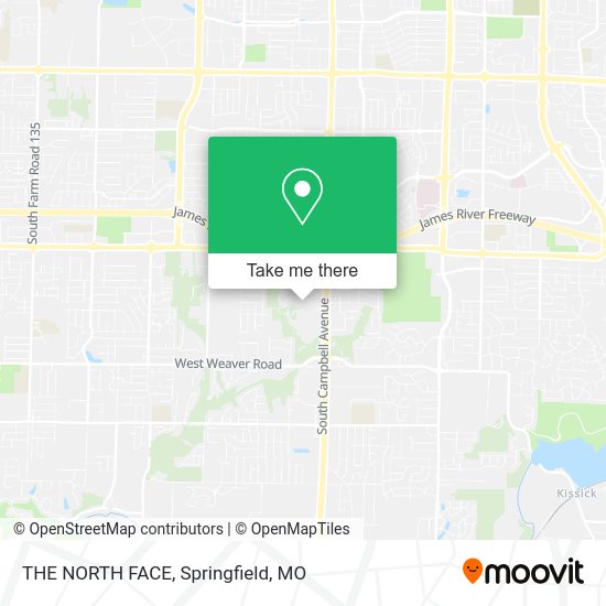 THE NORTH FACE map