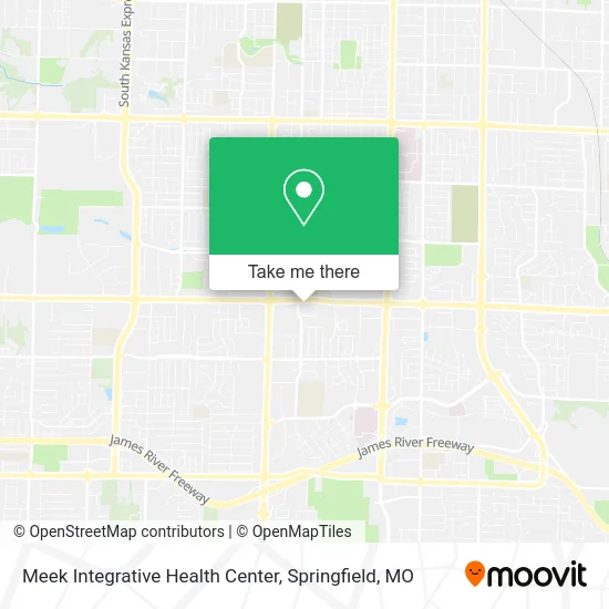 Mapa de Meek Integrative Health Center