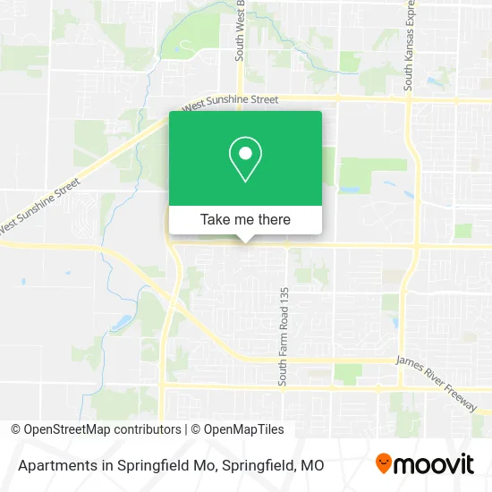 Mapa de Apartments in Springfield Mo