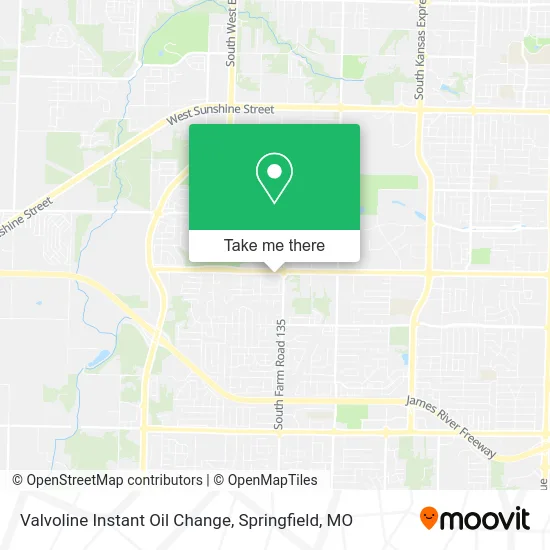 Mapa de Valvoline Instant Oil Change
