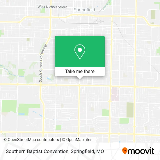 Mapa de Southern Baptist Convention