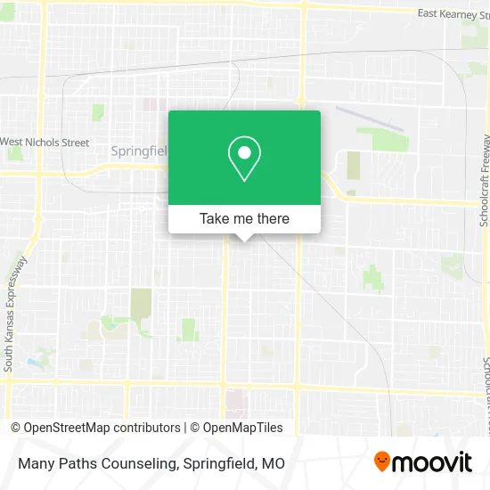 Mapa de Many Paths Counseling