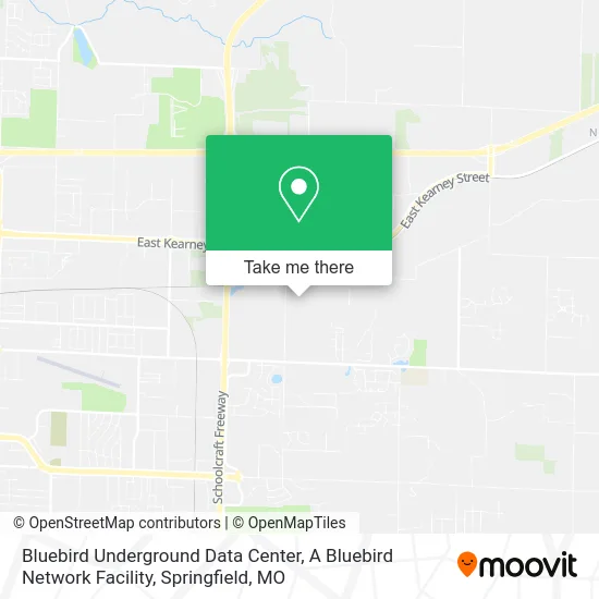 Bluebird Underground Data Center, A Bluebird Network Facility map