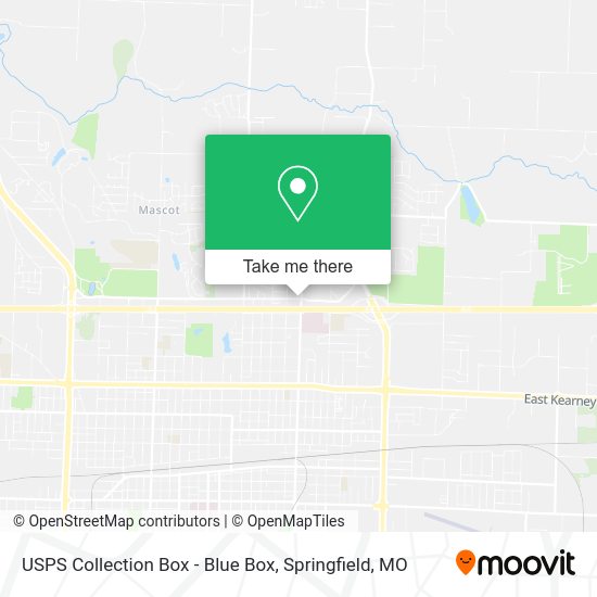 USPS Collection Box - Blue Box map