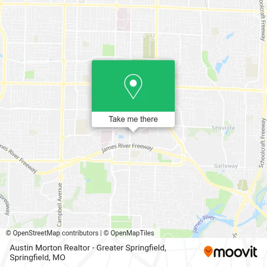 Austin Morton Realtor - Greater Springfield map