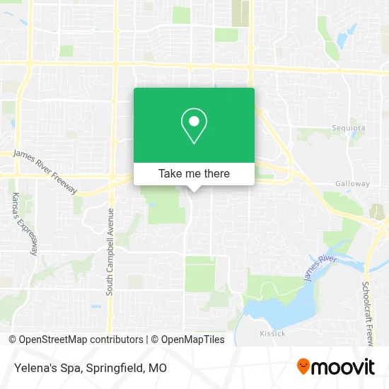 Yelena's Spa map