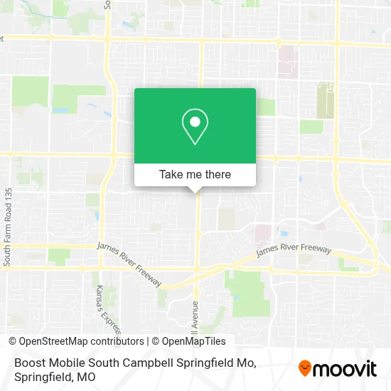 Boost Mobile South Campbell Springfield Mo map