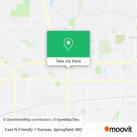 Fast N Friendly 1 Kansas map