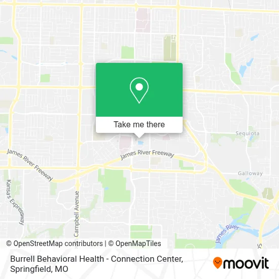 Mapa de Burrell Behavioral Health - Connection Center