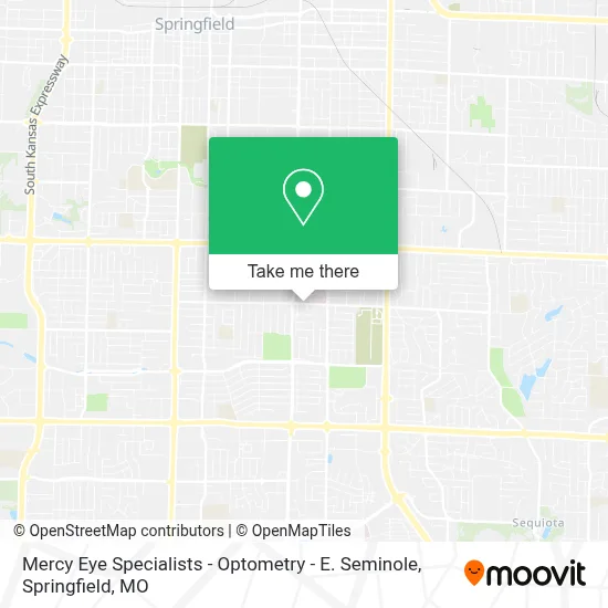 Mercy Eye Specialists - Optometry - E. Seminole map