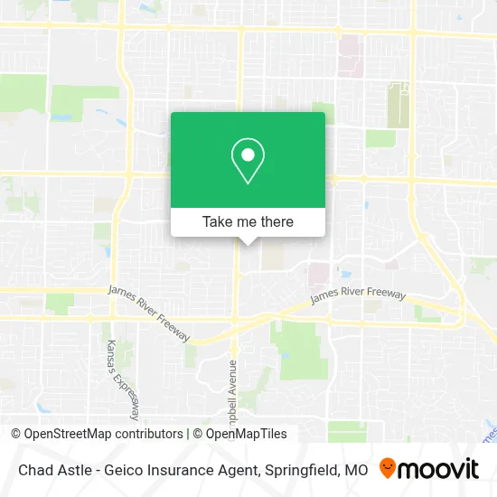 Chad Astle - Geico Insurance Agent map
