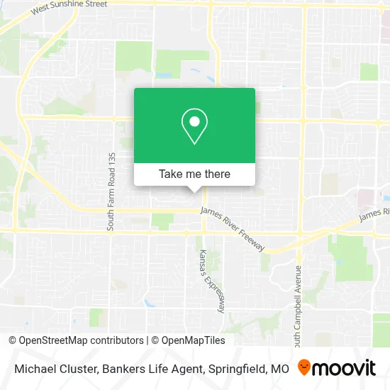 Michael Cluster, Bankers Life Agent map