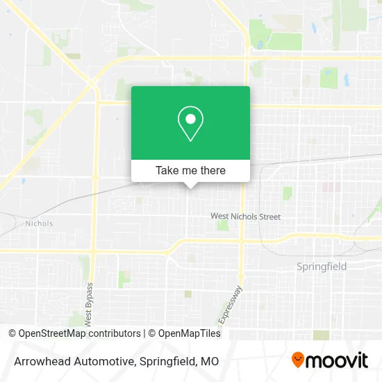 Arrowhead Automotive map