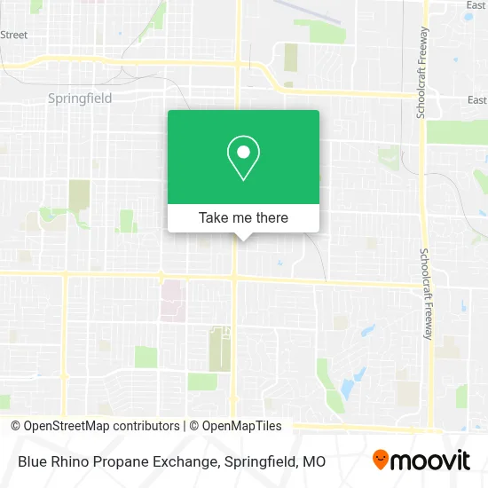 Blue Rhino Propane Exchange map