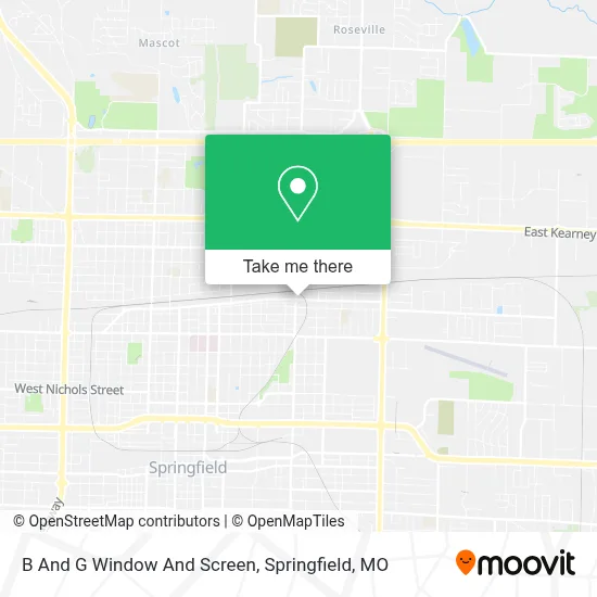 B And G Window And Screen map