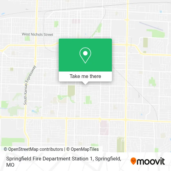 Springfield Fire Department Station 1 map