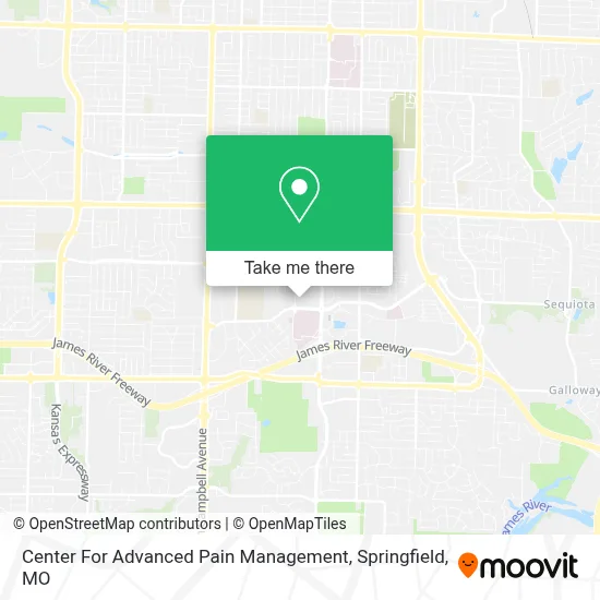 Mapa de Center For Advanced Pain Management