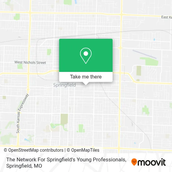 The Network For Springfield's Young Professionals map