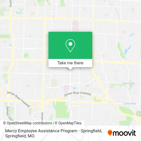 Mapa de Mercy Employee Assistance Program - Springfield