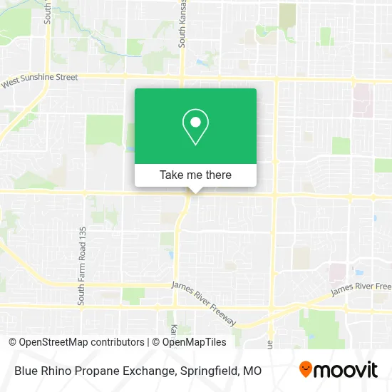 Blue Rhino Propane Exchange map